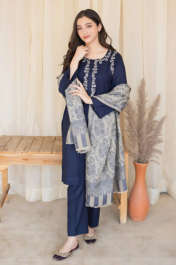 AISLING 3PC Lawn suit with Digital Printed  Shawll AF-19